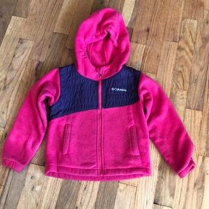 Girls Columbia fleece jacket